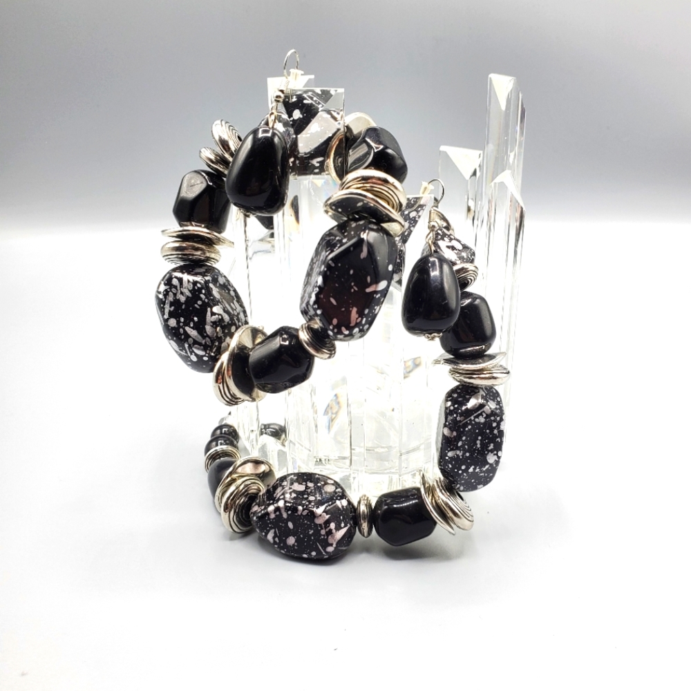 Earrings, Necklace and Bracelet Set